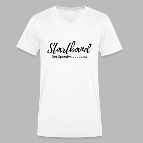 Startband Schwarzer Schriftzug - Stanley/Stella Männer Bio-T-Shirt mit V-Ausschnitt