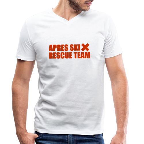 apres-ski rescue team - Stanley/Stella Mannen bio-T-shirt met V-hals
