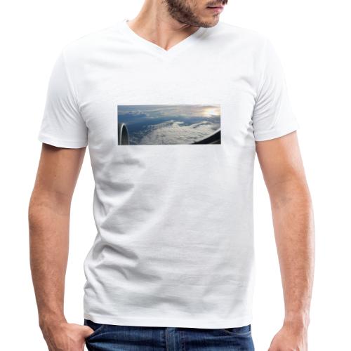 Flugzeug Himmel Wolken Australien - 2. Motiv - Männer Bio-T-Shirt mit V-Ausschnitt von Stanley & Stella