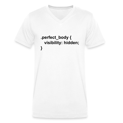 CSS Perfect Body - Männer Bio-T-Shirt mit V-Ausschnitt von Stanley & Stella