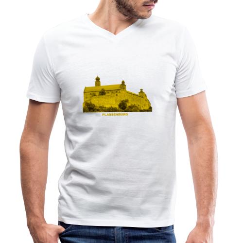 Plassenburg Burg Kulmbach Obermain Franken Bayern - Männer Bio-T-Shirt mit V-Ausschnitt von Stanley & Stella