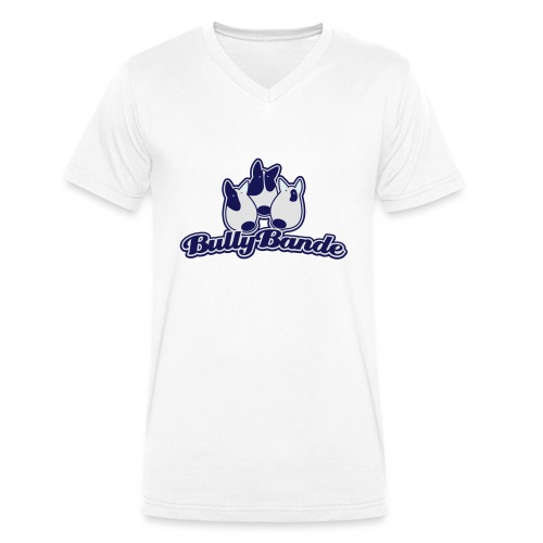 Bullterrier bullyBande - Stanley/Stella Männer Bio-T-Shirt mit V-Ausschnitt