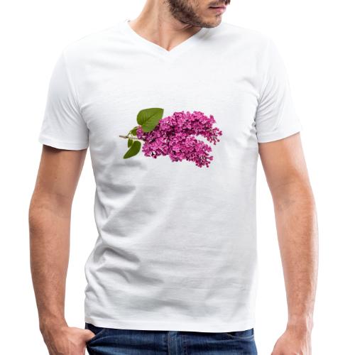 Flieder Frühling - Männer Bio-T-Shirt mit V-Ausschnitt von Stanley & Stella
