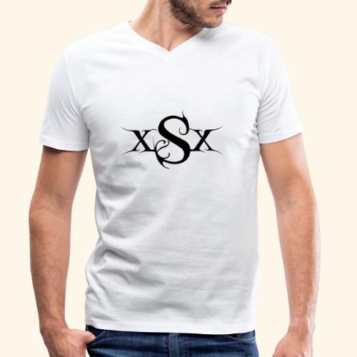 SynapsEyes Logo mittel - Stanley/Stella Männer Bio-T-Shirt mit V-Ausschnitt