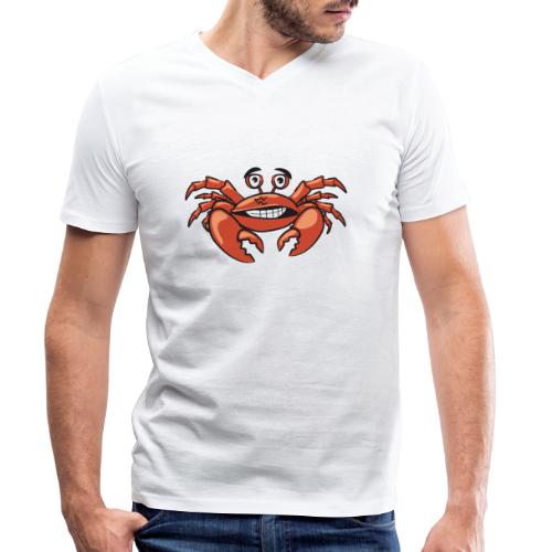 Sommer Urlaub Krabbe - Männer Bio-T-Shirt mit V-Ausschnitt von Stanley & Stella