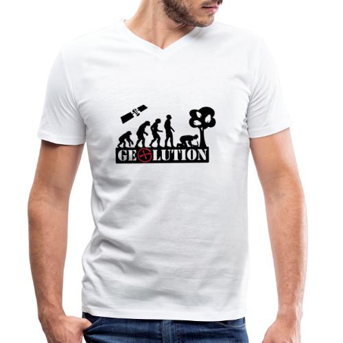 Geolution - 2color - 2O12 - Männer Bio-T-Shirt mit V-Ausschnitt von Stanley & Stella