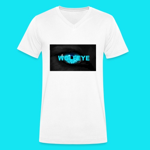 WolfEye T-Shirt - Men's Organic V-Neck T-Shirt by Stanley & Stella