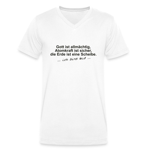 gottistallmaechtig - Männer Bio-T-Shirt mit V-Ausschnitt von Stanley & Stella