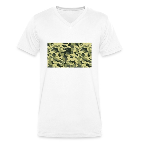 camouflage slippers - Mannen bio T-shirt met V-hals van Stanley & Stella