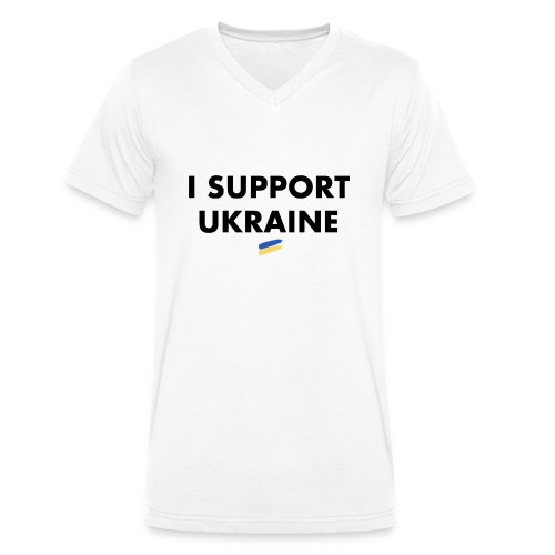 I support Ukraine - Stanley/Stella Männer Bio-T-Shirt mit V-Ausschnitt