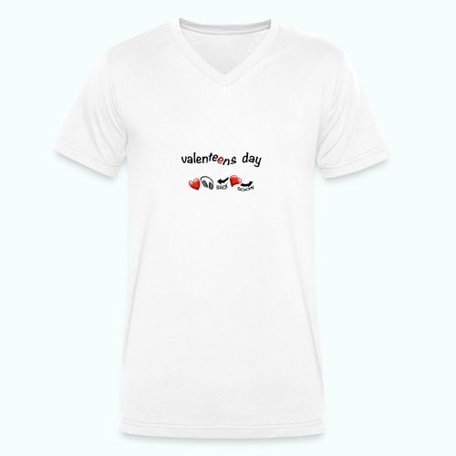 valenteens day - Stanley/Stella Männer Bio-T-Shirt mit V-Ausschnitt