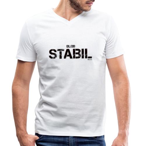 Bleib stabil (schwarz) - Stanley/Stella Männer Bio-T-Shirt mit V-Ausschnitt