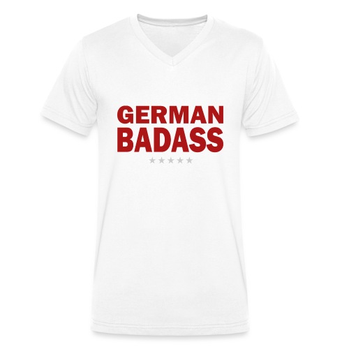 German Badass - Stanley/Stella Männer Bio-T-Shirt mit V-Ausschnitt