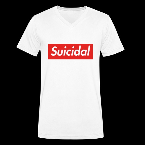 Suicidal Logo.png - Camiseta ecológica hombre con cuello de pico de Stanley & Stella