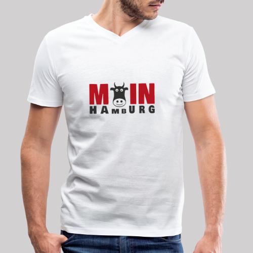 Speak kuhlisch -MOIN HAmbURG - Stanley/Stella Männer Bio-T-Shirt mit V-Ausschnitt