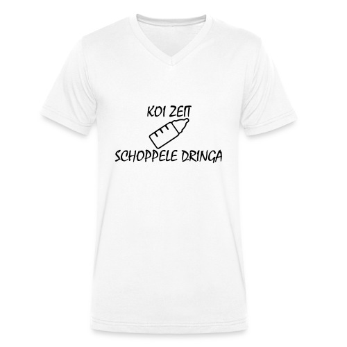 KoiZeit - Schoppele - Männer Bio-T-Shirt mit V-Ausschnitt von Stanley & Stella