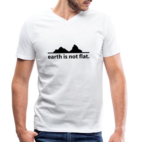 earth is not flat. - Stanley/Stella Männer Bio-T-Shirt mit V-Ausschnitt