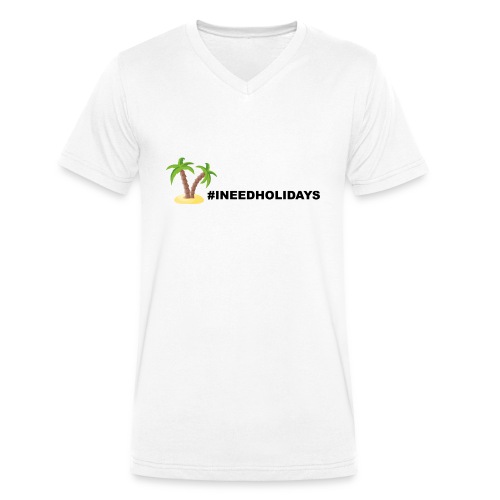 INEEDHOLIDAYS - Stanley/Stella Männer Bio-T-Shirt mit V-Ausschnitt