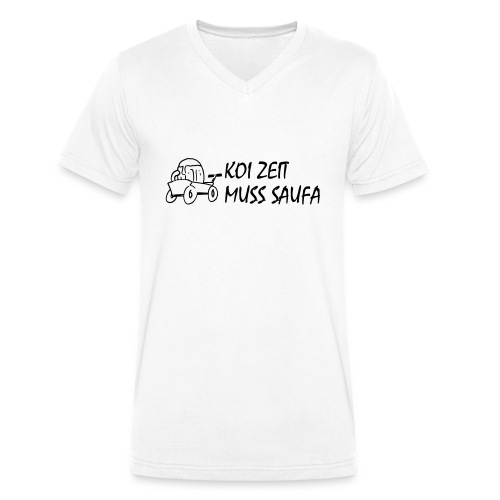 KoiZeit Saufa - Männer Bio-T-Shirt mit V-Ausschnitt von Stanley & Stella