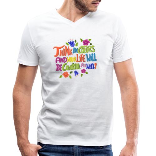 Think in Colors - Stanley/Stella Männer Bio-T-Shirt mit V-Ausschnitt