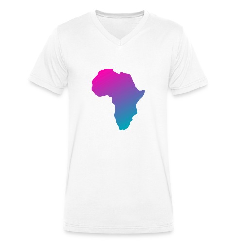 afrikanska logga 2 - Ekologisk T-shirt med V-ringning herr från Stanley & Stella