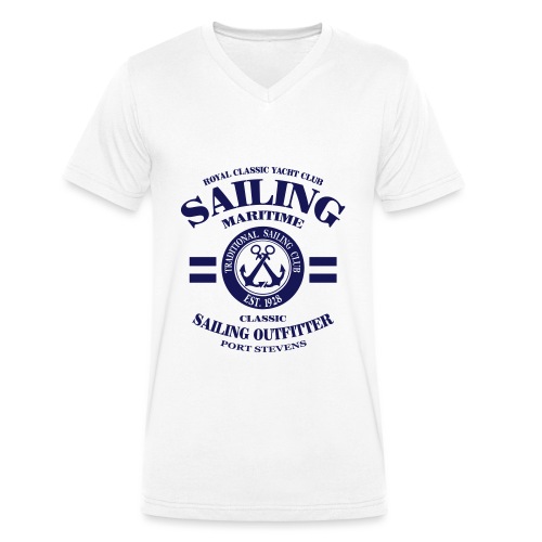 Maritime Sailing - Männer Bio-T-Shirt mit V-Ausschnitt von Stanley & Stella