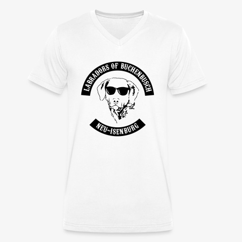 lab_logo_black - Stanley/Stella Männer Bio-T-Shirt mit V-Ausschnitt