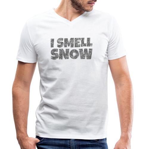 I Smell Snow (Dunkelgrau) Schnee, Wintersport, Ski - Männer Bio-T-Shirt mit V-Ausschnitt von Stanley & Stella