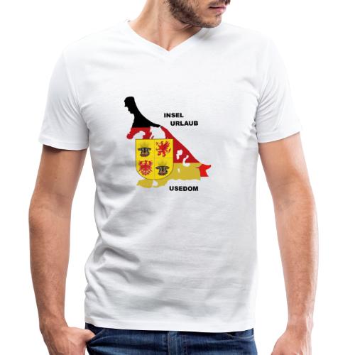 Usedom Insel Urlaub Ostsee - Männer Bio-T-Shirt mit V-Ausschnitt von Stanley & Stella