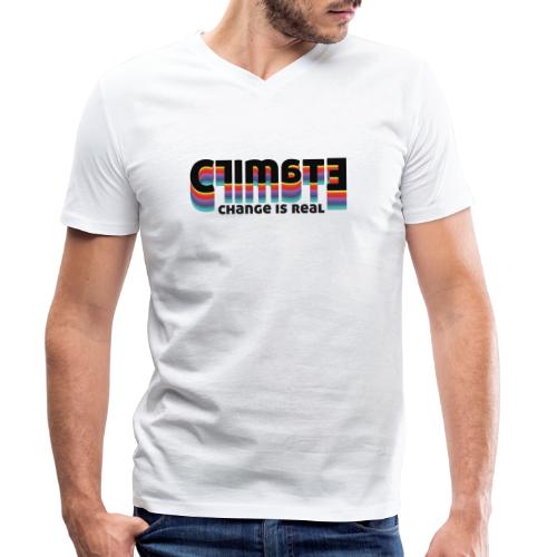 Climate change is real - Mannen bio T-shirt met V-hals van Stanley/Stella 