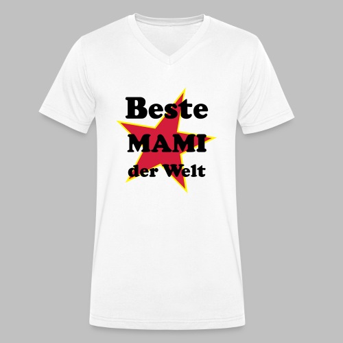 Beste MAMI der Welt - Mit Stern - Männer Bio-T-Shirt mit V-Ausschnitt von Stanley & Stella