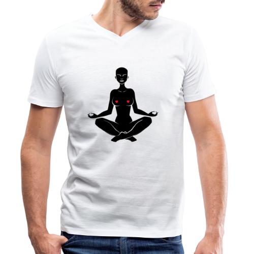 meditation - Stanley/Stella Männer Bio-T-Shirt mit V-Ausschnitt