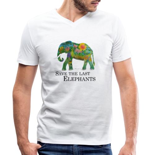 Save The Last Elephants - Männer Bio-T-Shirt mit V-Ausschnitt von Stanley & Stella