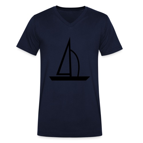 Segelboot - Männer Bio-T-Shirt mit V-Ausschnitt von Stanley & Stella