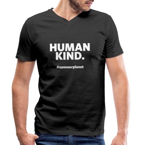 Human kind - Stanley/Stella Mannen bio-T-shirt met V-hals