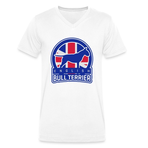 BULL TERRIER England UK - Stanley/Stella Männer Bio-T-Shirt mit V-Ausschnitt