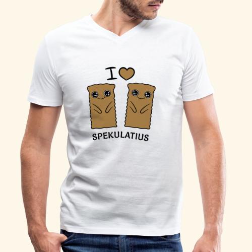 I LOVE SPEKULATIUS - Männer Bio-T-Shirt mit V-Ausschnitt von Stanley & Stella
