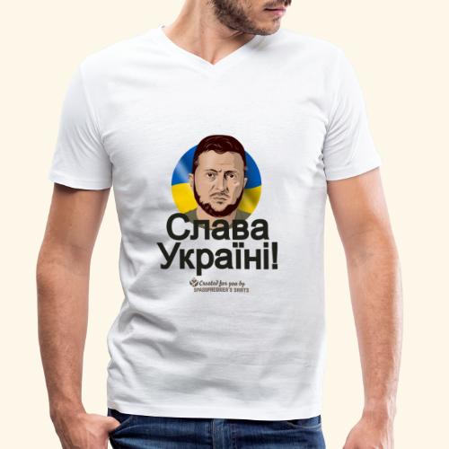 Selenskyj Slava Ukraini - Männer Bio-T-Shirt mit V-Ausschnitt von Stanley & Stella