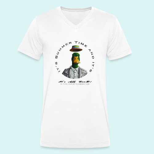 El Pato Loco - Stanley/Stella Men's Organic V-Neck T-Shirt 