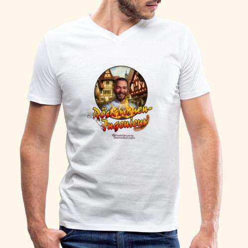 Grill T-Shirt Design Röstaromen-Ingenieur - Stanley/Stella Männer Bio-T-Shirt mit V-Ausschnitt