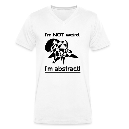 Abstract Spruch - Männer Bio-T-Shirt mit V-Ausschnitt von Stanley & Stella