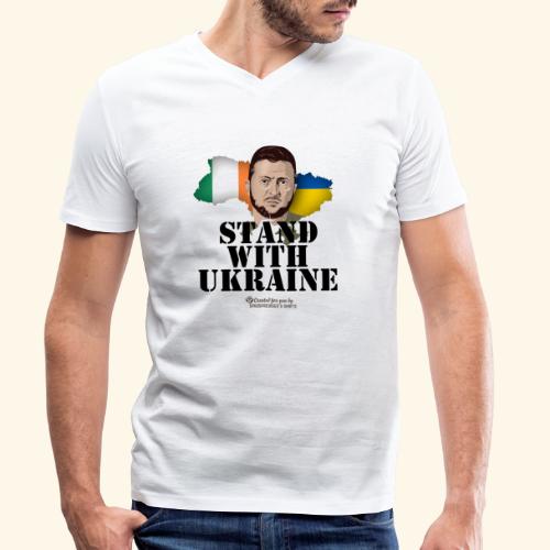 Ukraine Irland - Männer Bio-T-Shirt mit V-Ausschnitt von Stanley & Stella