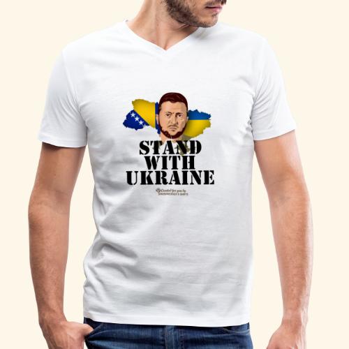 Ukraine Bosnien und Herzegowina - Männer Bio-T-Shirt mit V-Ausschnitt von Stanley & Stella