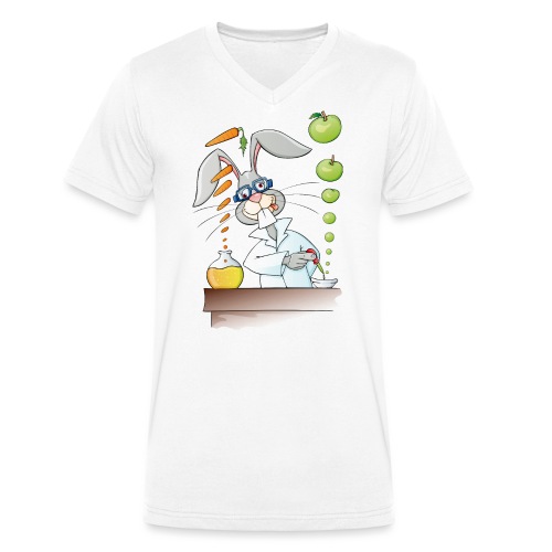 Versuchskaninchen - Stanley/Stella Männer Bio-T-Shirt mit V-Ausschnitt