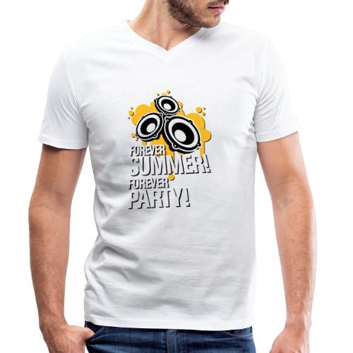 Für immer Sommer, für immer Party! - Männer Bio-T-Shirt mit V-Ausschnitt von Stanley & Stella