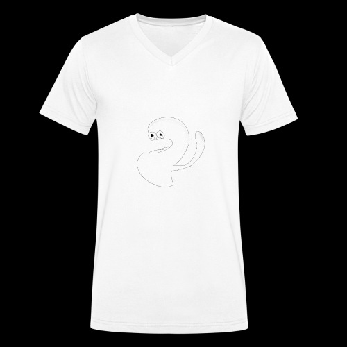Happy logo - Mannen bio T-shirt met V-hals van Stanley & Stella
