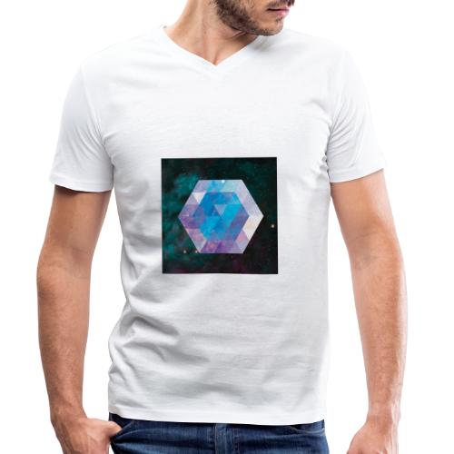 Galaxie hexagone - T-shirt bio col V Stanley/Stella Homme