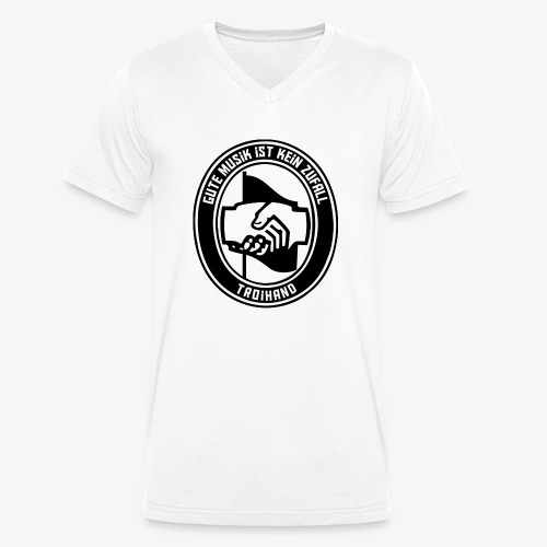 Logo Troihand - Männer Bio-T-Shirt mit V-Ausschnitt von Stanley & Stella
