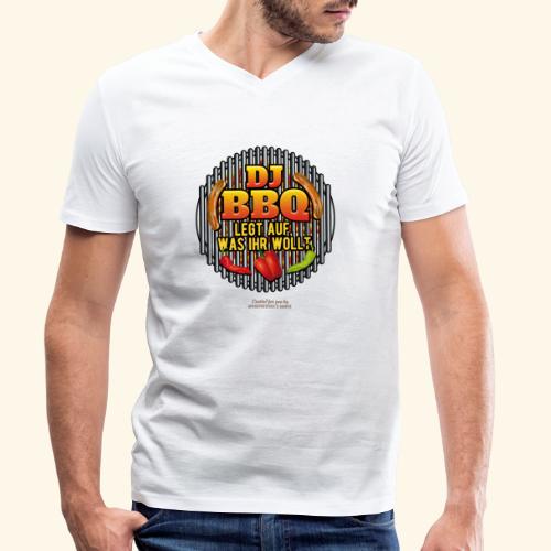 DJ BBQ - Männer Bio-T-Shirt mit V-Ausschnitt von Stanley & Stella