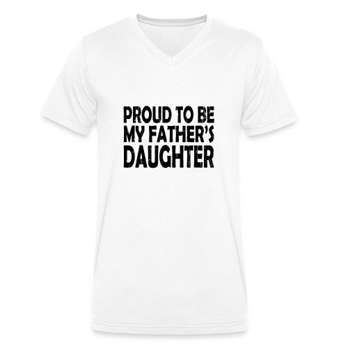 Proud to be my father's daughter, stolze Tochter - Stanley/Stella Männer Bio-T-Shirt mit V-Ausschnitt
